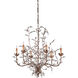 Crystal Bud 6 Light 28 inch Cupertino Chandelier Ceiling Light, Medium